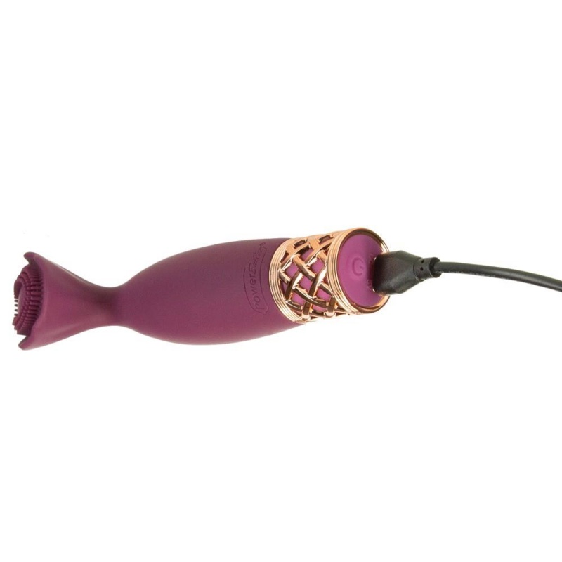 Wibrator leżący Secrets Passion z elastyczną głowicą płatkową i bezstopniową regulacją, 13,2 cm - 6