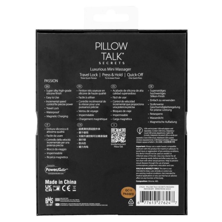 Wibrator leżący Secrets Passion z elastyczną głowicą płatkową i bezstopniową regulacją, 13,2 cm - 7