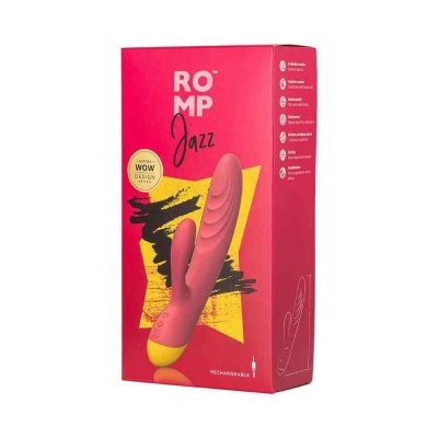 Wibrator typu rabbit Jazz – stymulacja punktu G i łechtaczki, silikon medyczny, 18 cm - 1 2