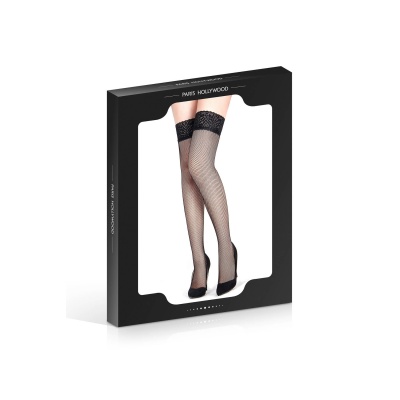 BLACK FISHNET STOCKINGS - 1 2