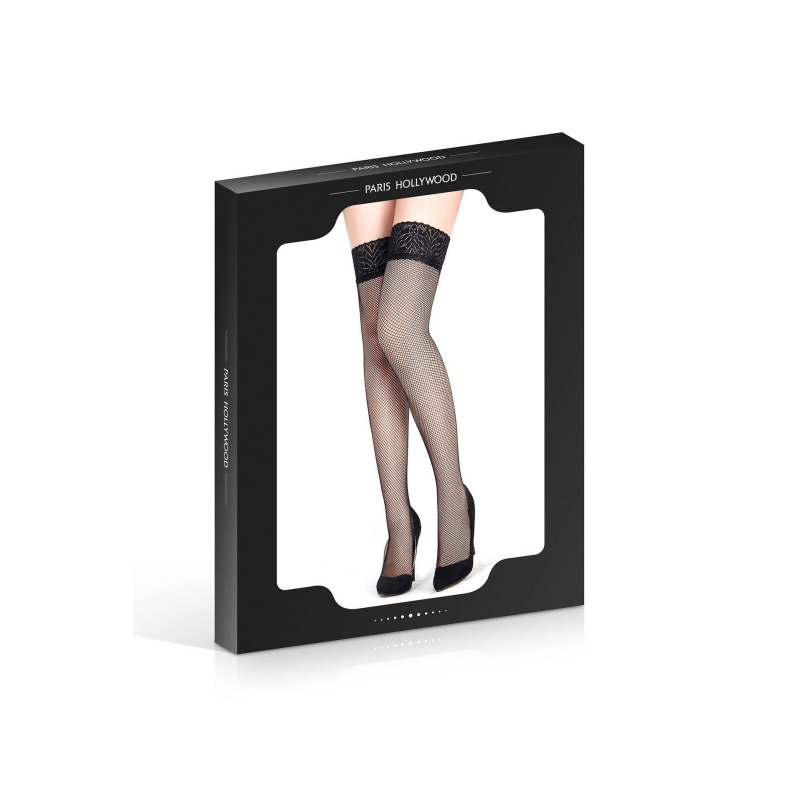 BLACK FISHNET STOCKINGS - 2