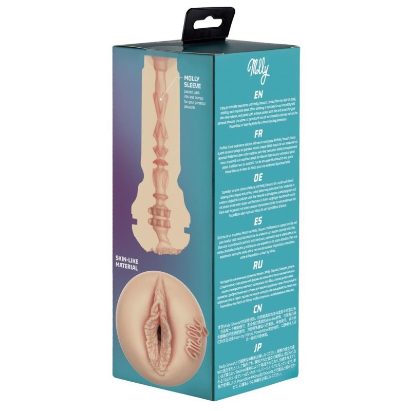 Masturbator Feel Molly Stewart PBC - realistyczna replika waginy z wkładem TPE i obudową ABS/PC, 22 cm x 8,4 cm - 7