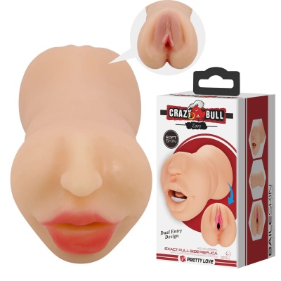 Masturbator Zoey - dwustronny, realistyczny, 17 x 7,8 x 8,2 cm - 1