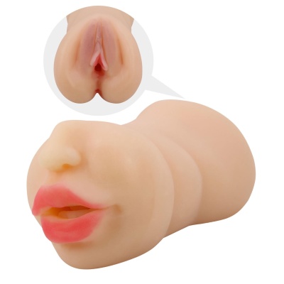 Masturbator Zoey - dwustronny, realistyczny, 17 x 7,8 x 8,2 cm - 1 2