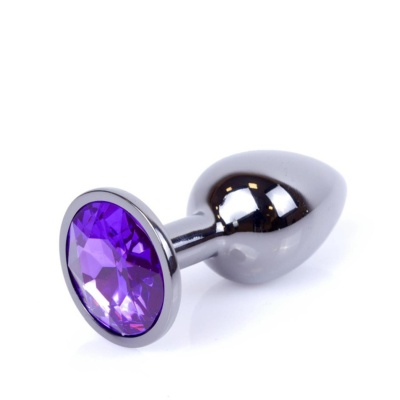 MyLove Toys - Jewellery Dark Silver PLUG- Purple - 1