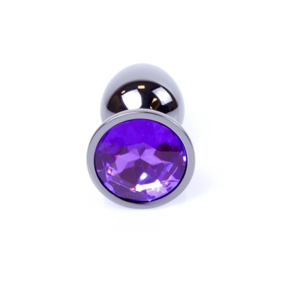 MyLove Toys - Jewellery Dark Silver PLUG- Purple - 1 2