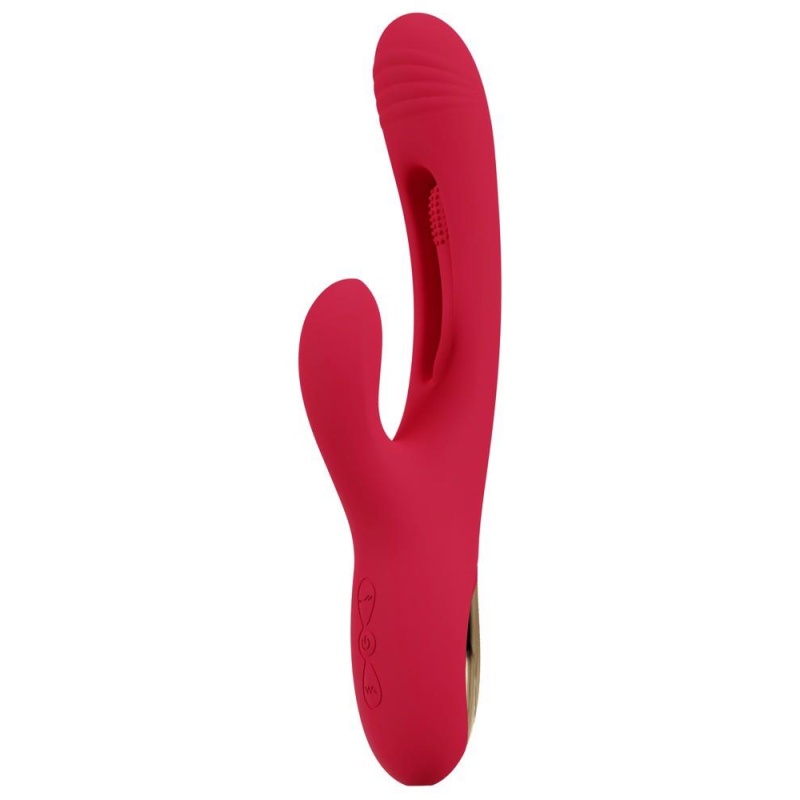 Wibrator Króliczek Rabbit Flicking z 3 Silnikami i Stymulacją Łechtaczki, 24,2 cm - 4