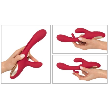Wibrator Króliczek Rabbit Flicking z 3 Silnikami i Stymulacją Łechtaczki, 24,2 cm - 8