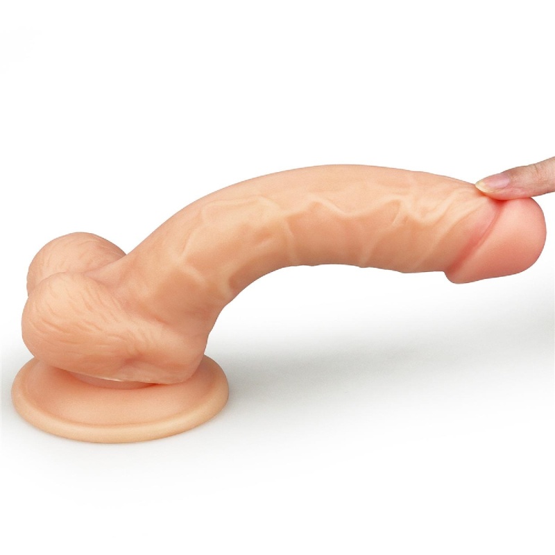 Dildo realistyczne The Ultra Soft Dude 20 cm z przyssawką, cieliste - 10
