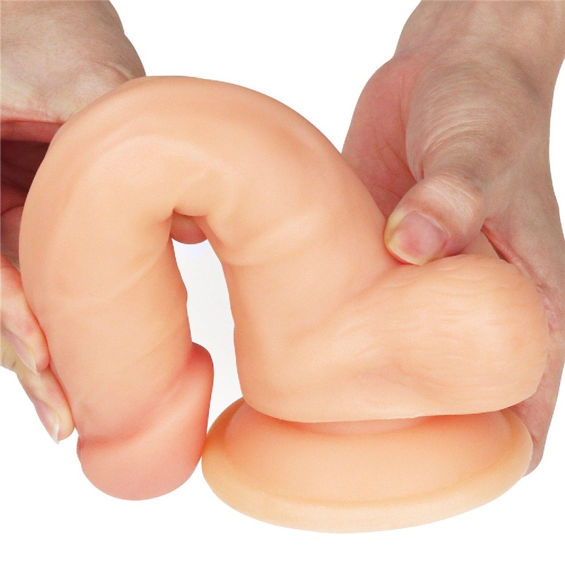 Dildo realistyczne The Ultra Soft Dude 20 cm z przyssawką, cieliste - 11