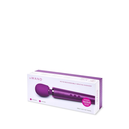 Le Wand Petite Cherry - elastyczna szyjka, 10 poziomów wibracji i 6 wzorców, 25,4 cm - 1