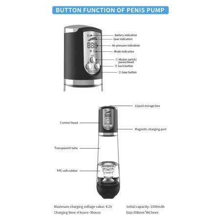 Pompka- LUXURY PUMP, PREMIUM RECHARGEABLE AUTOMATIC WATERPROOF PUMP - 11