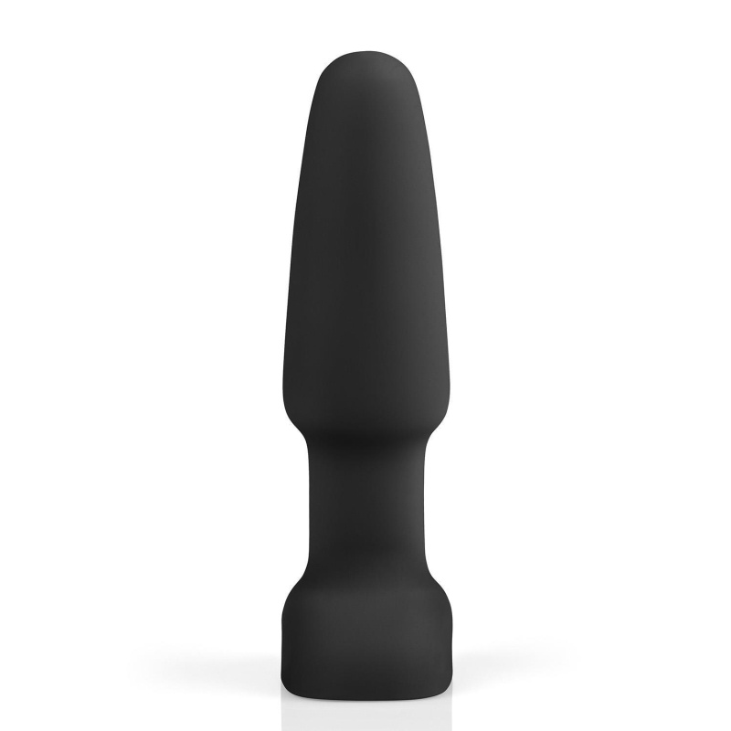 Korek analny Rimming Plug 2 Black - rotacja koralików i wibracja, długość wkładalna 12,3 cm, średnica 4 cm - 4