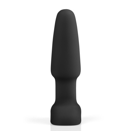 Korek analny Rimming Plug 2 Black - rotacja koralików i wibracja, długość wkładalna 12,3 cm, średnica 4 cm - 4