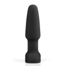 Korek analny Rimming Plug 2 Black - rotacja koralików i wibracja, długość wkładalna 12,3 cm, średnica 4 cm - 4
