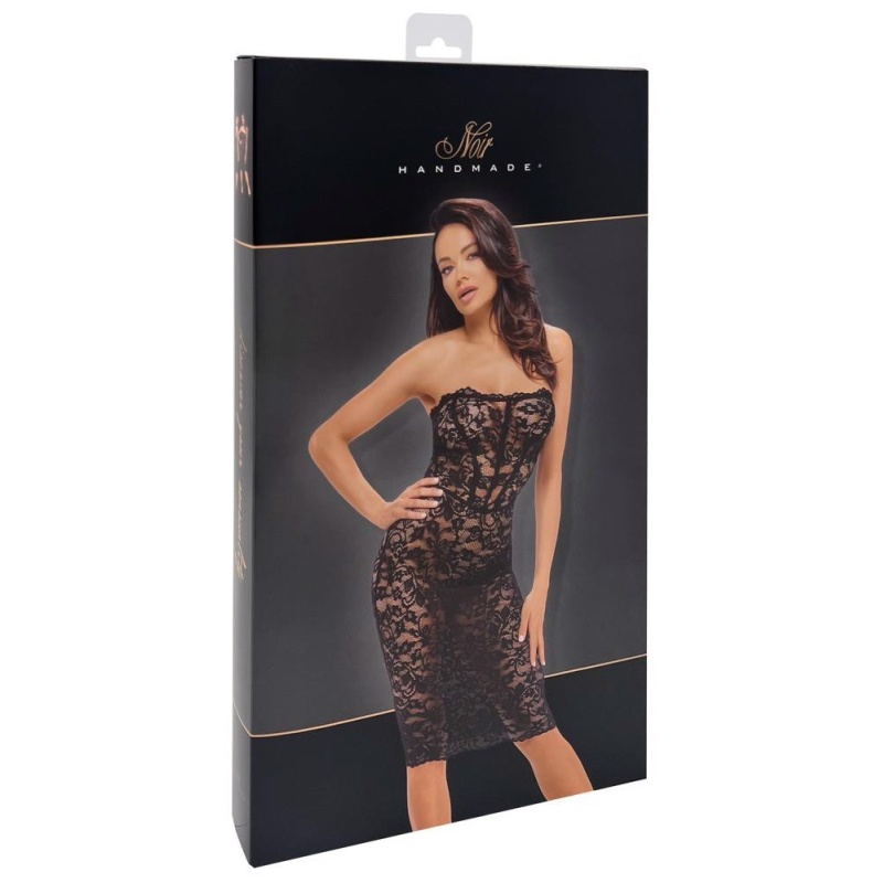 Noir Dress Lace S - 1
