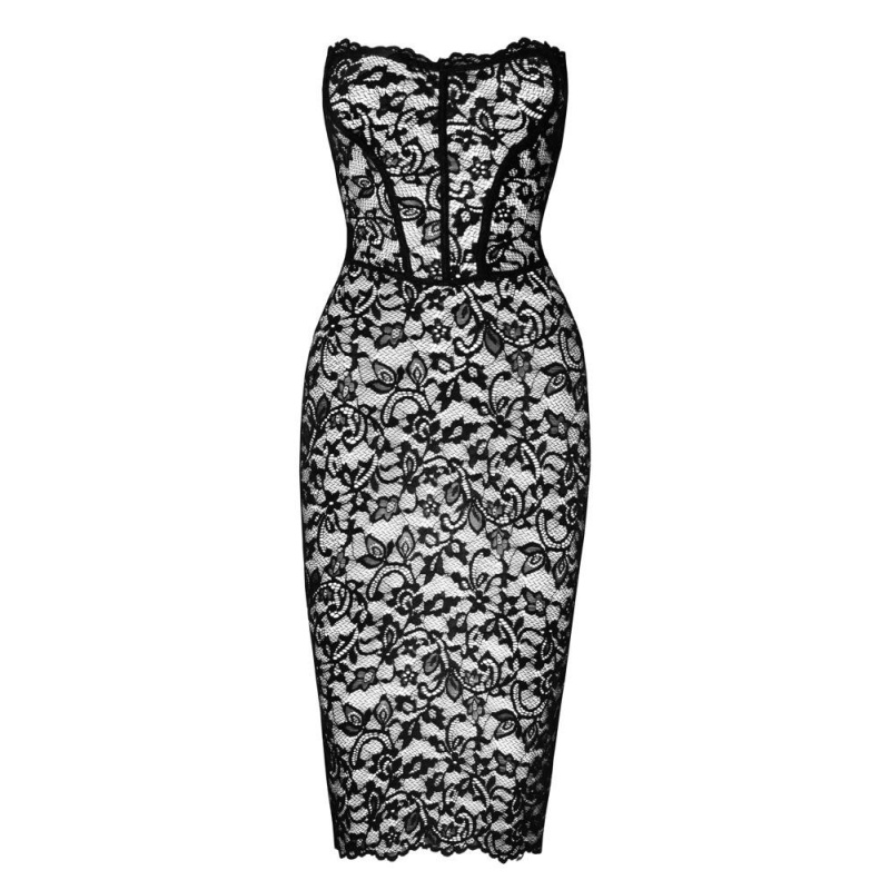 Noir Dress Lace S - 6