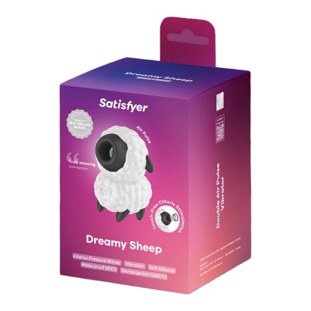 Satisfyer Dreamy Sheep - Stymulator Łechtaczki z Falami Ciśnienia i Wibracją, 2 Niezależne Silniki - 6
