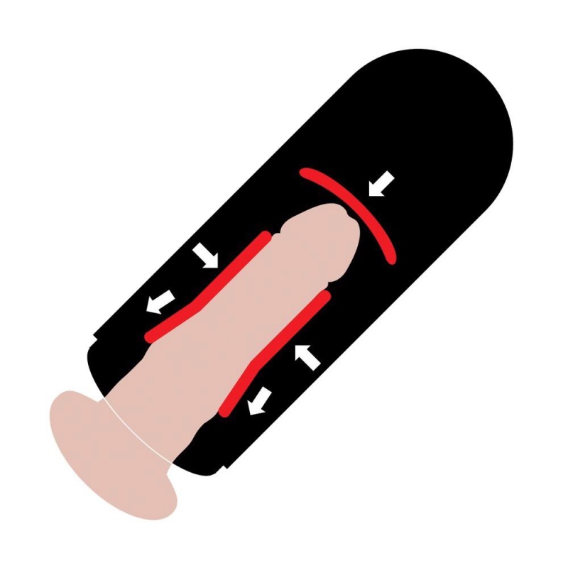 Masturbator PDX Elite Vibrating Mega Milker — automatyczne dojenie, 6 prędkości i 7 trybów wibracji, kanał 5,9 cm, głębokość wpr - 4