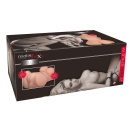 Masturbator Real Style IV – realistyczny tułów TPR z podwójnym wejściem, 48 cm, 12 kg - 1