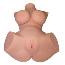 Masturbator Real Style IV – realistyczny tułów TPR z podwójnym wejściem, 48 cm, 12 kg - 2