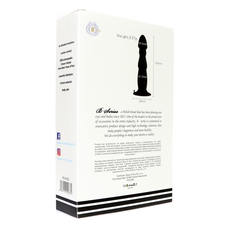 Stymulator-Prostate Massager USB 10 Function / Remote Control - 12