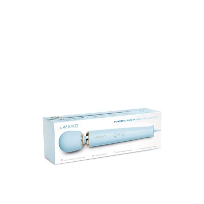 Masażer elektryczny Plug-In Sky Blue z elastyczną szyjką i zasilaniem sieciowym, 34 cm - 1