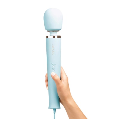 Masażer elektryczny Plug-In Sky Blue z elastyczną szyjką i zasilaniem sieciowym, 34 cm - 1 2