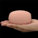 Dwustronny masturbator Slider Double-Ended 10,3 cm z pochwą i odbytnicą w kolorze cielistym - 5