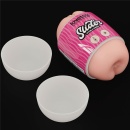 Dwustronny masturbator Slider Double-Ended 10,3 cm z pochwą i odbytnicą w kolorze cielistym - 12