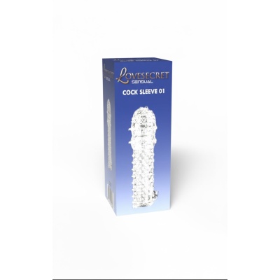Rękaw na penisa Cock Sleeve 01 12,5 cm x 3,5 cm, przezroczysty - 1 2