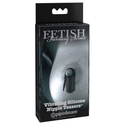 Wibrujące klipsy na sutki Nipple Teazers – miękki silikon, długość 6 cm, średnica 2,1 cm - 1