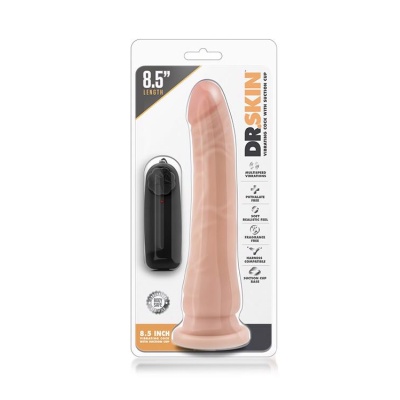 DR. SKIN 8.5INCH VIBR. REALISTIC DILDO - 1