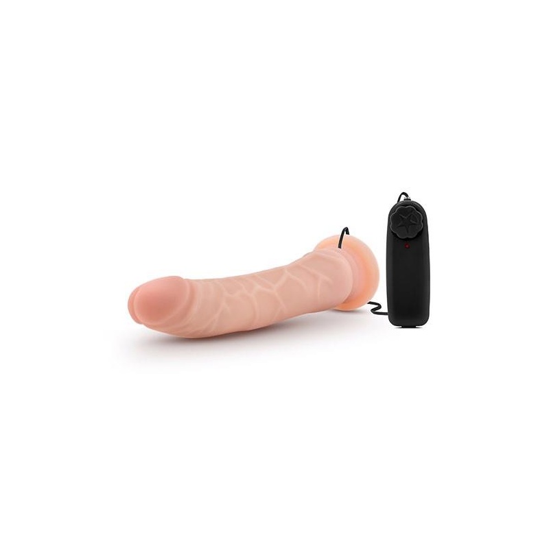 Wibrator realistyczny Dr. Skin 8.5 z przyssawką i regulacją wibracji, 21,5 cm - 5