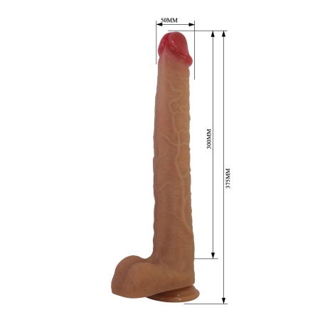 Realistyczne dildo Torin-PLUS z przyssawką, 37,5 cm - 7