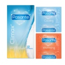 Prezerwatywy Pasante Climax 12 szt. – rozgrzewające i chłodzące, prążkowane, lateksowe - 1
