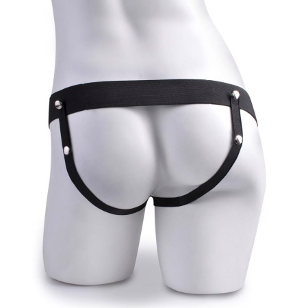Strap-On Hollow FFS 7 z pilotem i 10 trybami wibracji — długość całkowita 20,3 cm, średnica zewnętrzna 5,3 cm, pas regulowany 71 - 6