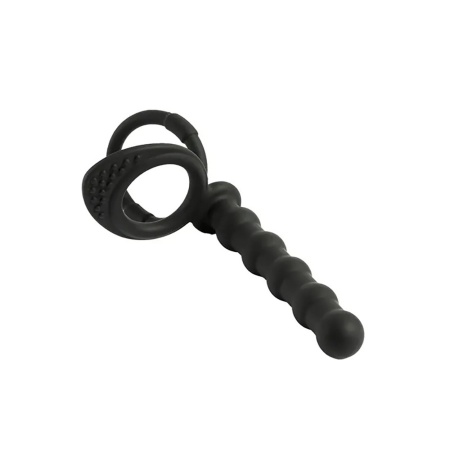 Dildo Strap-On Fantasy – Silikonowy, Zakrzywiony, do Podwójnej Penetracji, 13,5 cm (Ø 2,2 cm) - 4