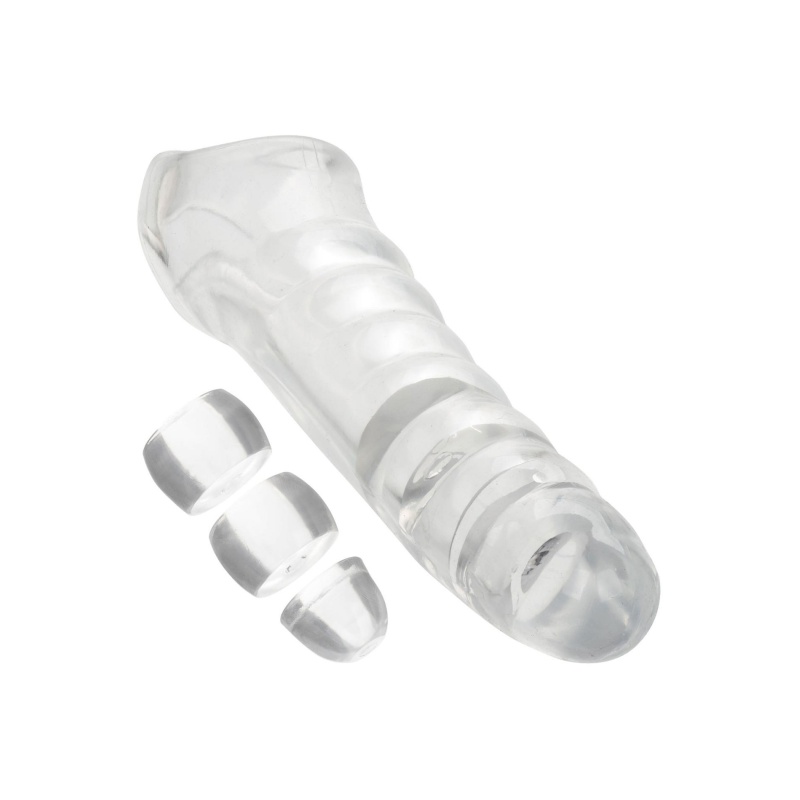 Przedłużacz prącia Performance Maxx Kit Transparent z pasem mosznowym 22,9 cm - 4