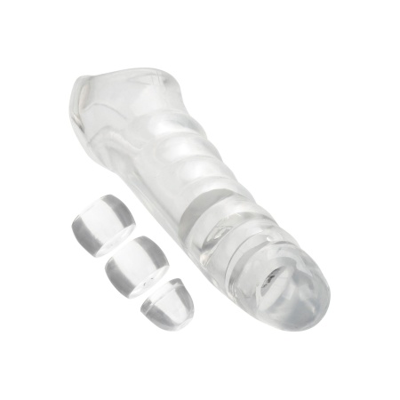 Przedłużacz prącia Performance Maxx Kit Transparent z pasem mosznowym 22,9 cm - 4