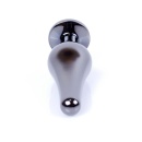 Biżuteria analna Jewellery Dark Silver - stal nierdzewna, bulwiasty korek 9,5 cm, Ø 3 cm - 4