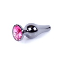 Biżuteria analna Jewellery Dark Silver - stal nierdzewna, bulwiasty korek 9,5 cm, Ø 3 cm - 7