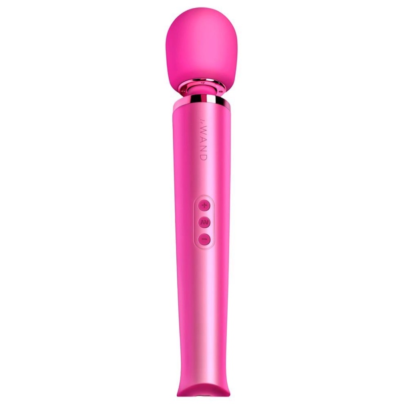 Różdżka do masażu Magenta z ruchomą głowicą silikonową 33,5 cm - 2