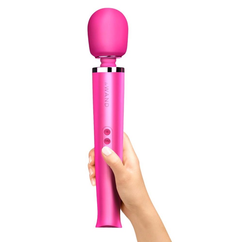Różdżka do masażu Magenta z ruchomą głowicą silikonową 33,5 cm - 3