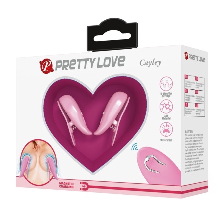 Klamerki wibracyjne Cayley 10 trybów z pilotem, IPX6, 4,5 cm - 1