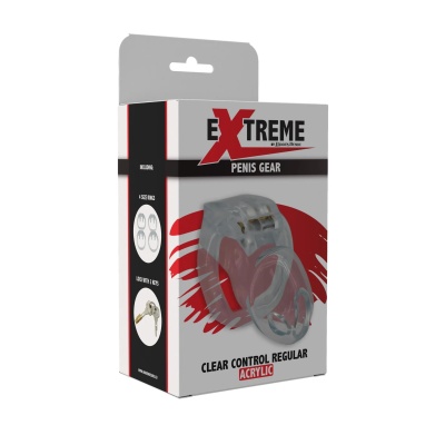 Clear Control Cock Cage Regular - 1 2