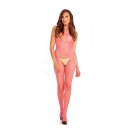 INDUSTR. NET SUSPENDER BODYSTOCK. PINK - 1