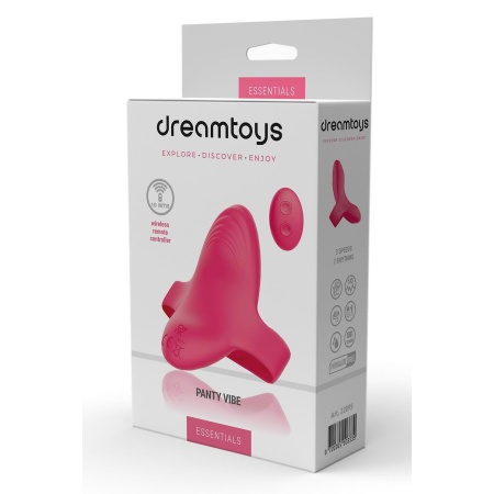 Wibrator do majtek Essentials Panty Vibe Pink - silikon, regulowane paski, pilot 10 m, 8 cm - 1