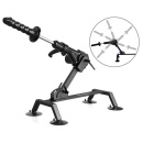 Body Dock Sex Machine Black — maszyna do penetracji z 4 przyssawkami, prętem wysuwnym 22,9 cm, skokiem ponad 6 cm i prędkością d - 2