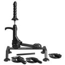Body Dock Sex Machine Black — maszyna do penetracji z 4 przyssawkami, prętem wysuwnym 22,9 cm, skokiem ponad 6 cm i prędkością d - 6